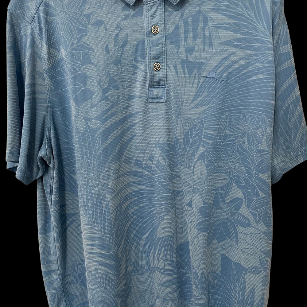 Tommy Bahama Light Blue Tropical Polo Shirt